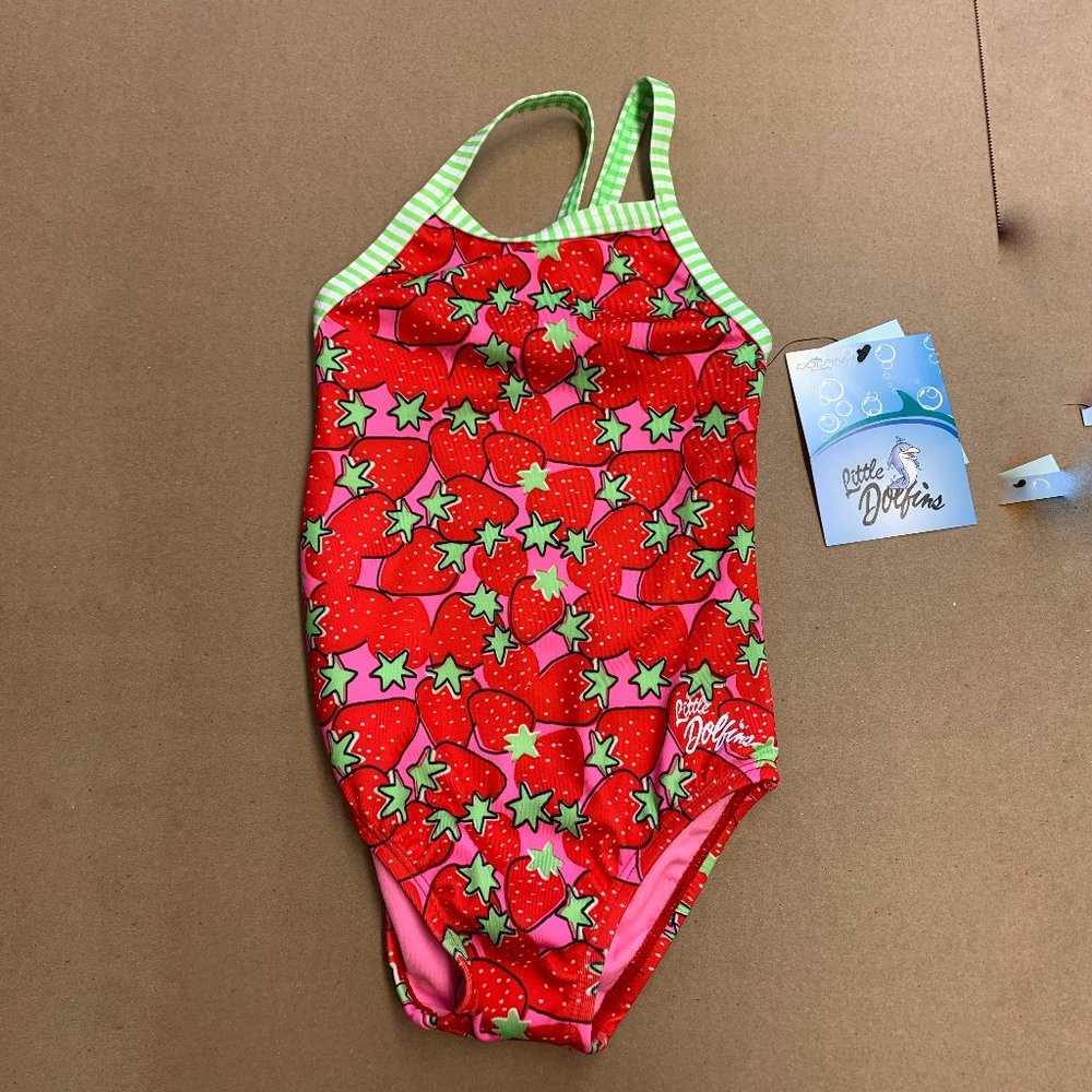 Kid's strawberry print swimsuit Dolfin Swimwear